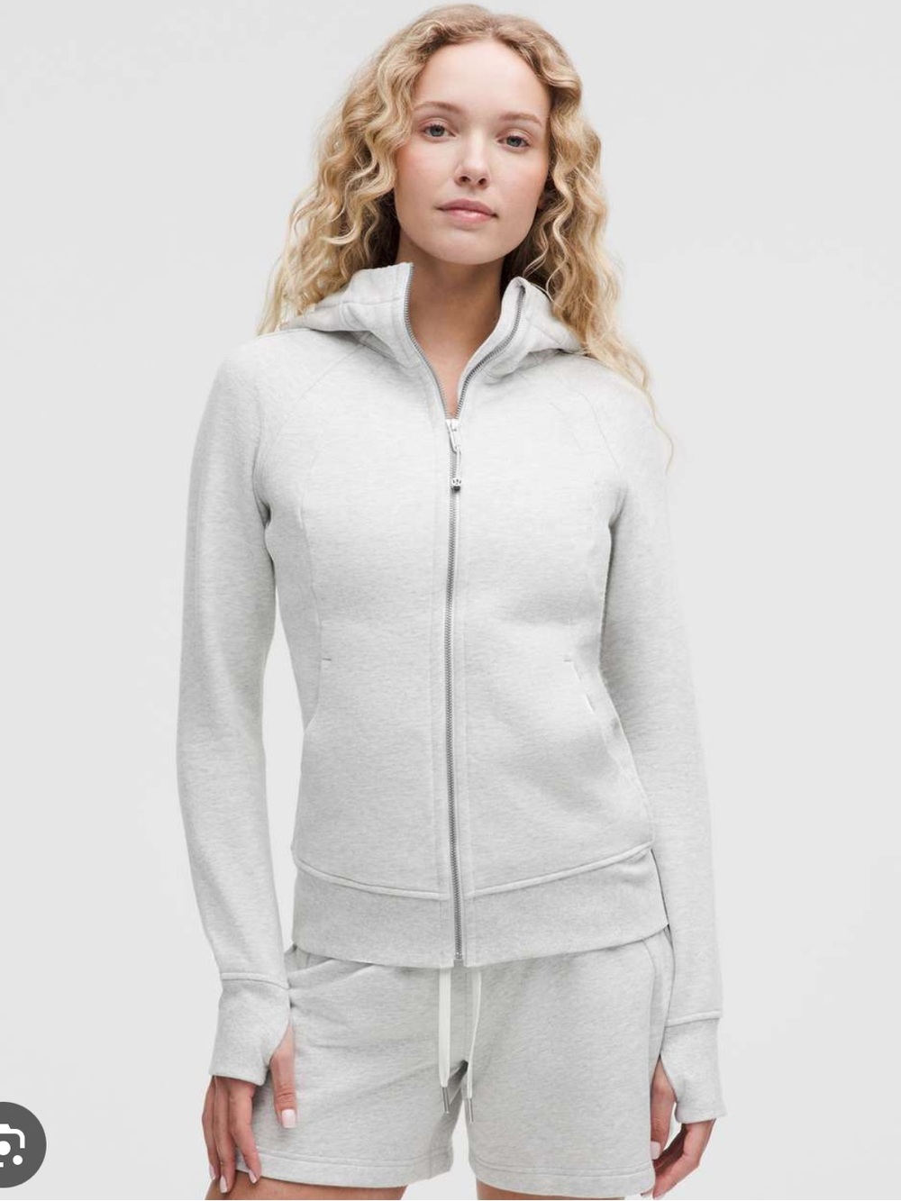 Lululemon Scuba Full Zip light heather gray